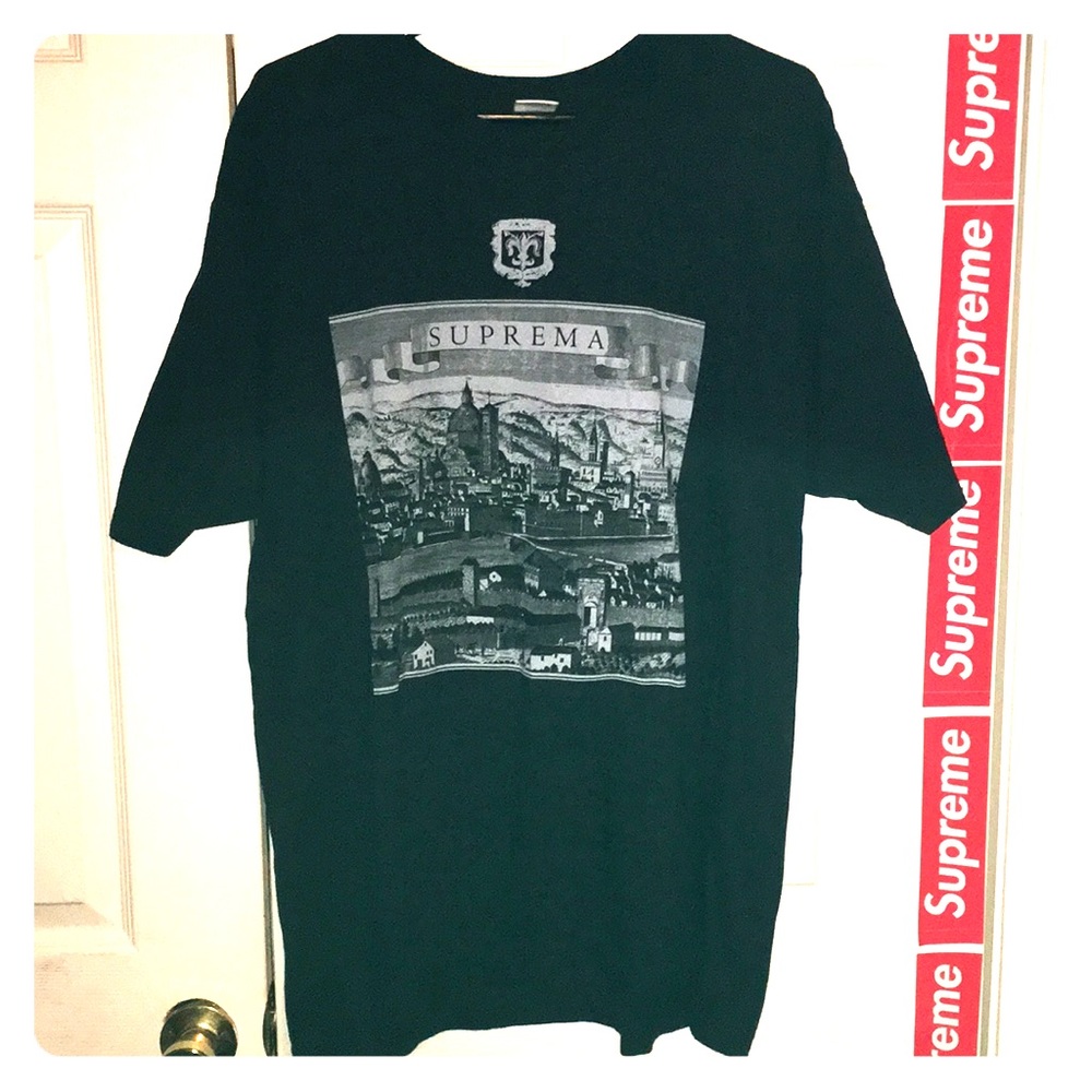 NEW SUPREME SUPREMA T-shirt authentic XL black